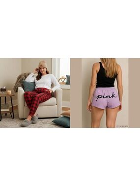 Victoria’s Secret PINK Pajama Bottoms Sleepwear Bundle (2 pcs)